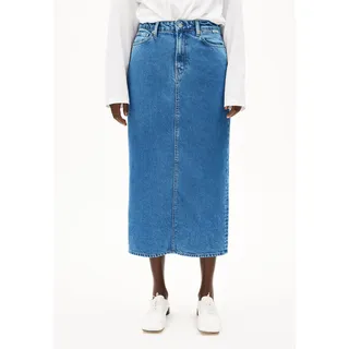 KAALYKE JEANS-MIDI-ROCK | 100% recycelter Baumwolle - blau (M)