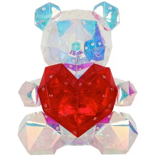 Globo Led-Dekoleuchte , Klar, Rot , Kunststoff , 19x30x23 cm , Ce , Wippschalter , Lampen & Leuchten, Innenbeleuchtung, Dekoleuchten, Dekoleuchten