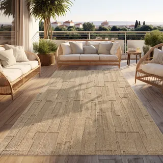 Paco Home Outdoor-Teppich 120 x 160 cm Beige