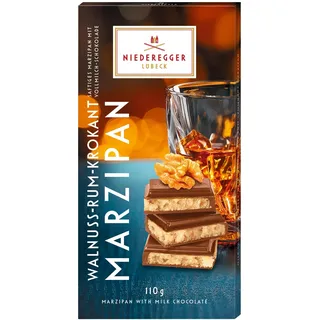 Niederegger Marzipan Tafel Walnuss-Rum-Krokant 110 g