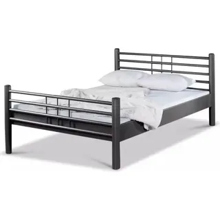 Metallbett Lea – 90 x 200 cm / dunkelgrau - Dunkelgrau