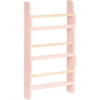 Beliani Wandregal 80 x 14 x 43 cm Pink/Braun