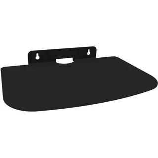 Massives Metall Wandregal, Hängeregal Metall Aufhängen, Wandmontage, Organizer für Flur, Bad, Küche, Badregal, Wandablage, Wohnzimmer, Loft, Schwarz - Schwarz