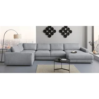 Home Affaire "Bloomfield, Mega Polsterprogramm, Breite 405cm, viel Platz, U-Form", mit extra tiefer Sitzfläche, wahlweise mit Sitztiefenverstellung,