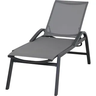 Siena Garden Milos Stapelliege 176,5 x 64,5 x 117 cm matt-anthrazit/schwarz