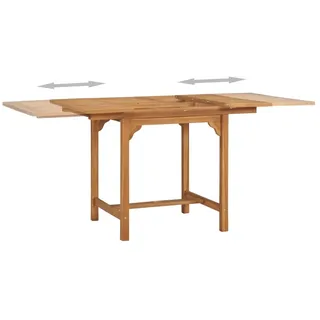 vidaXL Gartentisch Ausziehtisch (110-160)x80x75 cm braun