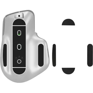 kwmobile Mouse Feet Sticker kompatibel mit Logitech MX Master 3 / 3S Ersatz Glider - Mausfüße passgenau - Maus Glides in Schwarz