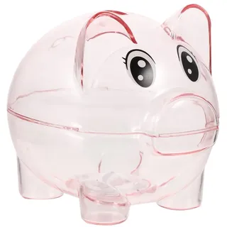 JOINPAYA Kinderfreundliche Spardose Schweineform Unzerbrechliche Transparente Kunststoff-sparbüchse Für Und Scheine Große Dekorative Geldbox Für Mädchen Und Jungen Für Schreibtisch