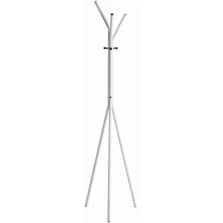 Kleiderständer , Schwarz, Weiß , Metall , 46x178x46 cm , standfeste Füße, Jackenhalter , Schlafzimmer, Kleiderständer
