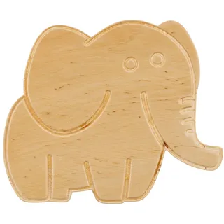Kinderzimmerlampe Wand Holz Stecker Schalter B: 28 cm Elefant Wandleuchte Kinder