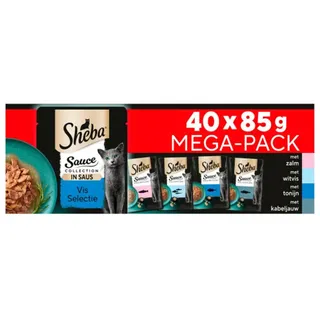 Sheba Sauce Collection Fischaromen 40 x 85 g