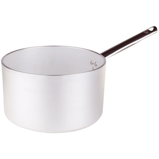 Töpfe Agnelli Casserole Zylindrische, Aluminium, Dicke 5 mm, Ober Radiant Silber 2,6 Liter