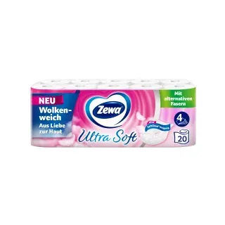 Zewa Toilettenpapier Ultra Soft 4-lagig 20 Rollen