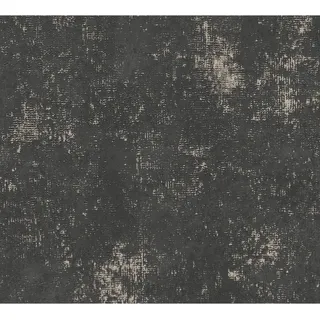 A.S. Création Vliestapete Uni Metallic Schwarz Gold