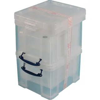 Really Useful Box Aufbewahrungsbox 48 x 39 x 31 cm 3-tlg. transparent