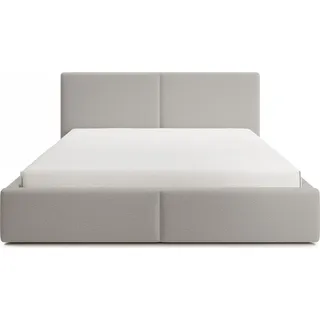 FEDVE Polsterbett Doppelbett Toreira Slim Schlafzimmer Bett Bettkasten 120x200 cm Hellgrau (Anthology 15) - Hellgrau