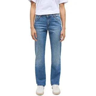 MUSTANG Damen Jeans Crosby Relaxed Straight Fit - Blau -Light Blue Denim W26-W34, Größe:28W / 30L, Farbvariante:Light Blue Denim 5000-402