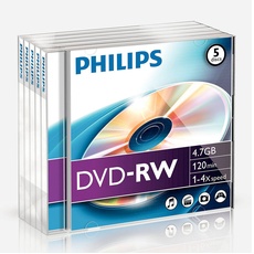 Bild DVD-RW 4,7GB 4x 5er Jewelcase