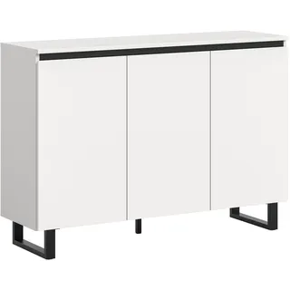 VCM Tomasa 120 x 84 x 36 cm Weiß / Schwarz