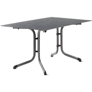Sieger Klapptisch 120 x 80 x 73 cm Eisengrau/Beton Hell