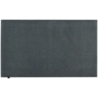 Cawoe Badteppich 1007 Loop 774 , Anthrazit , Textil , Uni , rechteckig , 60x60 cm , Oeko-Tex® Standard 100 , für Fußbodenheizung geeignet , Heimtextilien, Badtextilien, Badematten