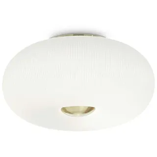 Ideal Lux Deckenleuchte Arizona 5-flg. Weiß, Messing-Satiniert 214511 - Weiß