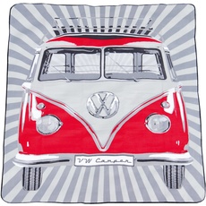 Bild von VW Collection Bulli-Picknickdecke rot