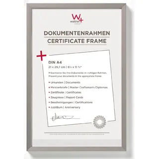 walther design Chair Modern grau/silber/weiß 21x29,7 cm 2er Set