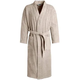 Unisex-Bademantel EGERIA "Topas, ideal für Sauna & Spa, Hotelbademantel, Morgenmantel" Gr. L, grau, L:125cm, Walkfrottee, Hausmäntel, Unisex-Bademantel, für Damen & Herren, in Kimonoform