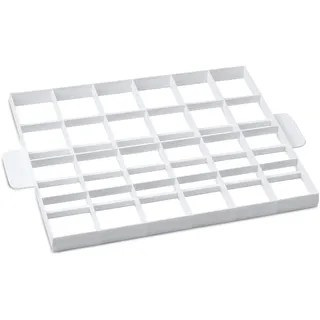 Städter Kuchenteiler für Blechkuchen - Kucheneinteiler für 24 oder 30 Stücke, beidseitig nutzbar, lebensmittelechter Kunststoff, spülmaschinengeeignet, Teigschneider