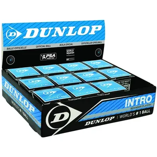 DUNLOP Sports Intro Squashball für Anfänger, 12-Ball-Box