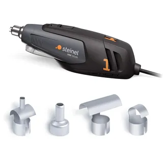 steinel tools gmbh Steinel Heißluftpistole HM Stick, inkl. 4 Düsen, 350 W Heißluftfön, 400°-500°C, LED-Arbeitslicht, Heißluftgebläse zum Basteln und Modellbau