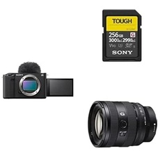 Sony ZV-E1 | Content Creation Vollformatkamera(kompakt und leicht, 4K60p, 12,2 Megapixel, 5 Achsen- und digitale Stabilisierung) + SEL2070G + SFG256T