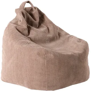 Livetastic Sitzsack , Hellbraun , Textil , 190 l , Füllung: EPS Mikroperlen , 80x85x80 cm , Bezug abnehmbar und waschbar, Reißverschluss , Wohnzimmer, Sessel, Sitzsäcke, Kindersitzsäcke