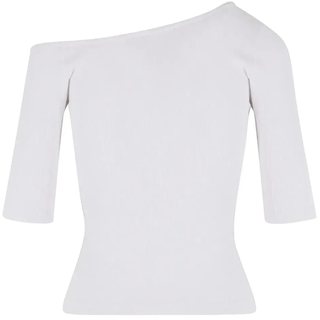 Urban Classics Organic Asymmetric Rib Kurzarm-t-shirt 2 Einheiten - White - XL