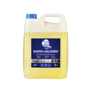 ROBBYROB Professional Backofenreiniger, geruchsneutral, Entfernt eingebrannte und fettige Verschmutzungen vom Grill und Backofen, 5 Liter - Kanister