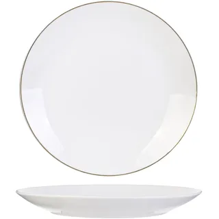 HOME DECO FACTORY Speiseteller Goldrand Porzellan 26,7 cm | Porzellan, Speiseteller, Goldrand, 26,7 cm, Tischservice, elegantes Geschirr