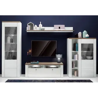 Home Affaire Wohnwand »Larona, Anbauwand, Set 4 Teilig« Set, 4 Stk. tlg., weiß