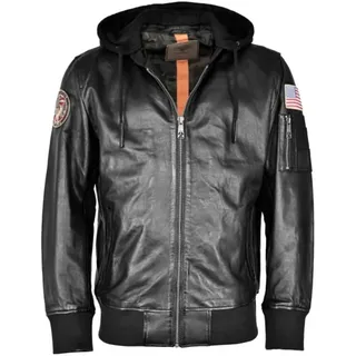 Top Gun TG20212111, Lederjacke - Schwarz - M