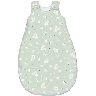 Avelia Babyschlafsackset , Grün, Weiß , Textil , Tier , Füllung: Vlies,Vlies , Gr. 68/74 , Oeko-Tex® Standard 100, Made in Europe , Schlafen, Babybettausstattung, Babyschlafsäcke