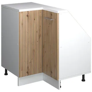 Vicco Unterschrank Eck-Küchenschrank für Dachschrägen R-Line 75,6 x 81,6 x 75,6 cm Weiß