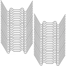 Sunshine smile Gewächshaus Klammern, 60 Stück Gewächshausclips Klammern,Befestigung Gewächshäuser Zubehör,Gewächshaus Rostfrei, Gewächshäuser Zubehör Rostfrei,Hohlkammerplatte Befestigung