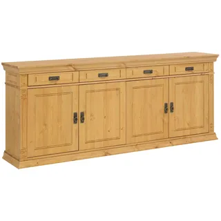 Home Affaire Sideboard, beige (natur), B:202cm H:83cm T:39cm, Sideboards, Sideboard, Kommode im klassischen Landhausstil, Breite 202 cm