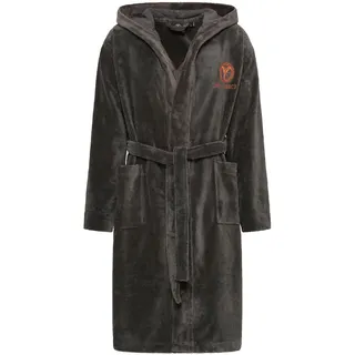 Carlo Colucci Bademantel »Kapuzen-Bademantel für Herren aus weicher Baumwolle« 1 Stk. MADE IN GREEN by OEKO-TEX®, grau