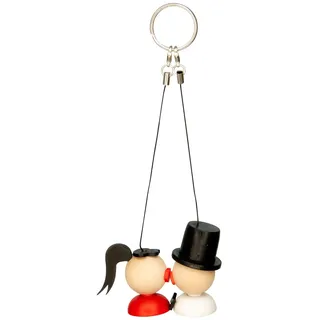 Baumbehang Hochzeitspaar Zylinder/Schwarz (paar) 2,5x4x4cm NEU Strauchbehang