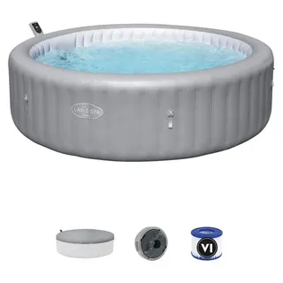 Bestway® LAY-Z-SPA® Energiespar-Whirlpool Hawaii AirjetTM mit WIFI, Ø 236x71 cm - Grau