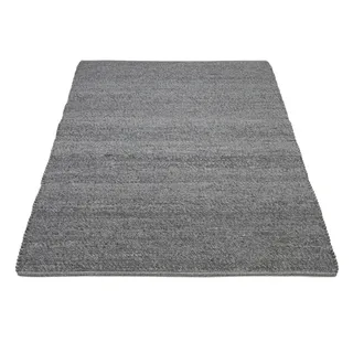 OCI DIE TEPPICHMARKE Teppich »FAVORIT«, rechteckig, 12 mm Höhe, Handweb-Teppich aus Indien, handgewebt, hochwertig verarbeitet OCI Die Teppichmarke anthra B: 60 cm   1 St.