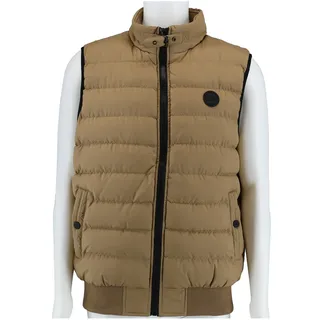 Poolman Steppweste ohne Kapuze P2304.788 (leicht, winddicht, wattiert) beige Herren