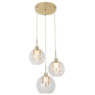 Rabalux 6496 Pendelleuchte 3 Spots Philana, E27, gold, Kugel-rund, Modern, ø450mm - Gold