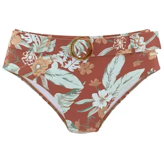 SUNSEEKER Highwaist-Bikini-Hose Damen rostrot-bedruckt Gr.38